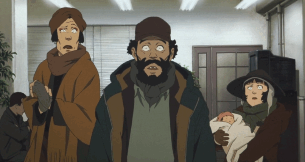 “Tokyo Godfathers” tragicommedia umanista